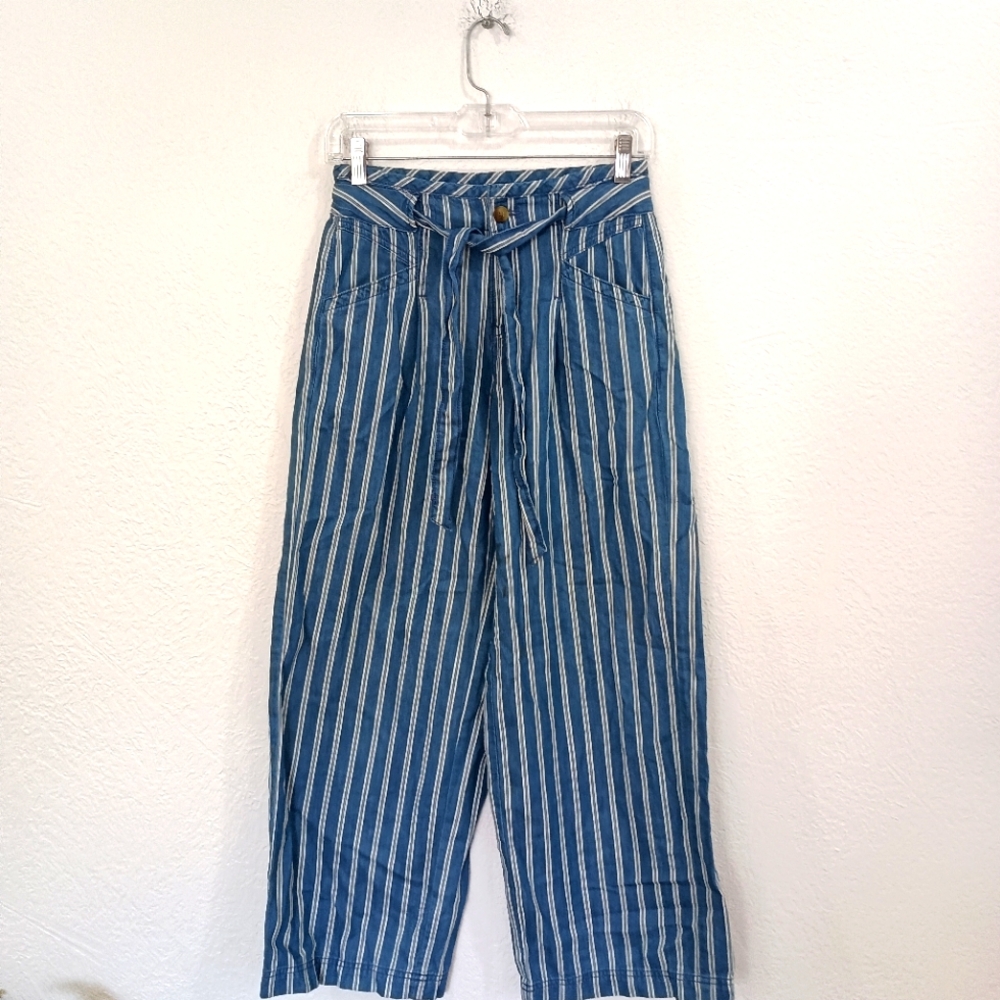 American Eagle Striped Wide Leg Pants